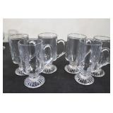 6 Irish Coffee Mugs 6" Mixed