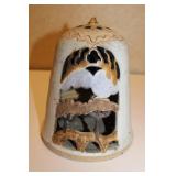 Studio  Art Stoneware  Pottery Candle Holder 9 x 7