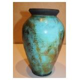 Studio Glazed Art Stoneware  Pottery Vase 6 x 12