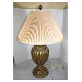 Gold Lamp  Ceramic & Wrought Iron 36