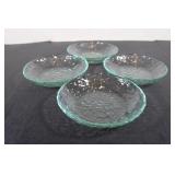 Green Glass Salad Bowls 8 1/2