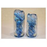 Studio Art by Steve Adams Glass Candle Holders 6 &