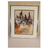 Framed Artwork by Thomas P. Malone M.D 20 1/2 x 24