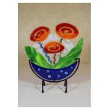 Bruzos Glasswork by Charlotte Arvelle 9 1/2 x 10 1