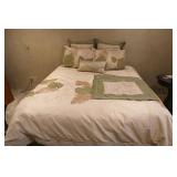 Queen Beautyrest Mattress & Beadeb Touch Bedding
