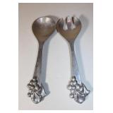 Mariposa Aluminum Salad Spoons & Forks