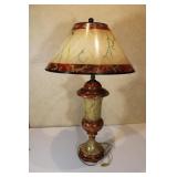 Beautiful Hand Painted Lamp Falux Marble  36