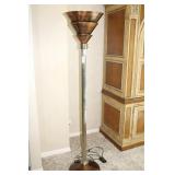 Triple Torchiere Copper /Nickel Floor Lamp