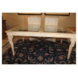 Beautiful Rams Head Bevel Glass Top Dining Table 3