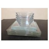 Glass Bowls & Plates 12pcs