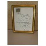 Gold Framed Wishes  by Mary Ann Hershey10 x 11 1/2