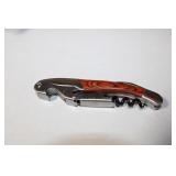 Wood Handle & Stainless Cork Screw