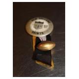 Vintage New Orleans Saints Pinback with Ribbon and
