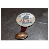 Vintage Boston Patriots Pinback with Ribbon and Fo