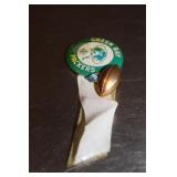 Vintage Green Bay Packers Pinback with Ribbon and
