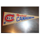 Vintage Pennant  NHL Montreal Canadiens 30 x 11 1/