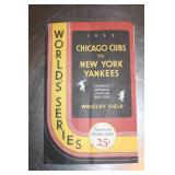 Vintage 1932 Chicago Cubs VS New York Yankees Scor
