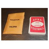 Vintage APBA San Diego Chargers 30  Football Cards