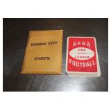 Vintage APBA Kansas City Chiefs Football 30 Cards