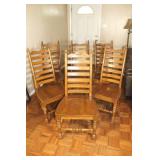 Amish Galloway Shaker Ladder Back Chairs 6 shown b