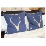 Beautiful D.V Uncle Buck Navy  Pillows 22"