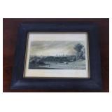 Wood Frame  Artwork The City of Oxford 10 x 13