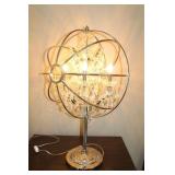 12Restoration Hardware Silver and Crystal Lamp