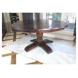 Wood Pedestal  Dining Table 30 1/2 x 60