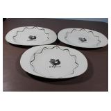Vintage Midcentury  Royal China Rooster Plates