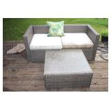 Patio Furniture 2 pc Bench 60 x 29 x 25 with Ottom