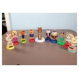 Large Lot of Solar  Bobble Head Danving Characters