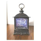 Metal  Moon and Back Gitter Latern  10 x 5 1/2 x 3