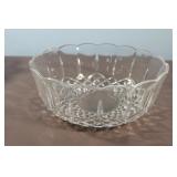 Vintage Crystal Bowl 9 x 3 1/2