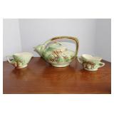 Vintage McCoy Pinecone Pottery Tea Pitcher,Creamer