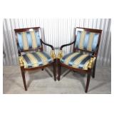 Antique Pair of French Empire Mahogany Chairs