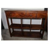 Wood Cubbie Shelf 4 Drawer 34 1/2 x 43 1/2 x 11 x1