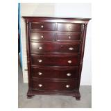 Tall 8 Drawer Dresser  60 x 42 x 19 scuff mark on