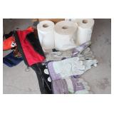 Mixed Lot of Gloves Paper Towl & Bags