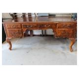 Antique Desk 4 Drawers 32x 72 x 36