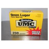 Luger 9mm Mega Pack 250 Rounds