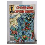 Spiderman and Captain Marvel