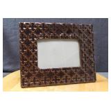 Decorative Ceramic Picture Frame - Brown