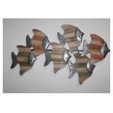 Wood & Metal Fish Wall Decor 19 1/2 x 32