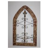 Vintage Wall Dï¿½cor Wrought Iron & Wood 16 1/2 x 20
