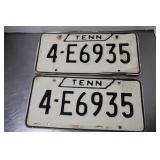 Vintage1963 TENN License  Plates