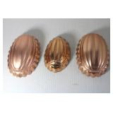 Vintage Copper Molds 6 to 7"