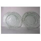 Vintage Light Green Dinner Plates 9 1/2"