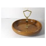 Vintage MCM Myrtlewood Dish  8"