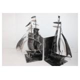 Metal Sail Boats Book Ends 11