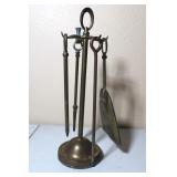 Vintage Brass Tools & Rack